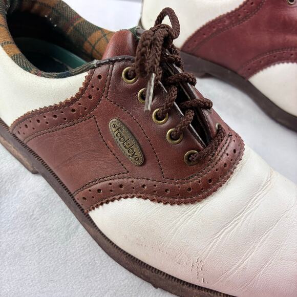 Sierra Soft Foot Joy Leather Saddle Oxford Golf Shoes Women's 6.5 Preppy Leather - Picture 7 of 13